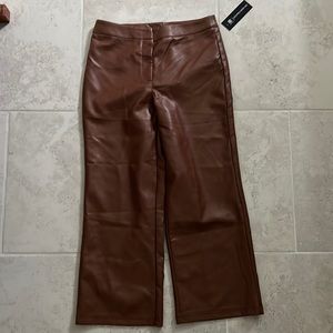 Faux leather pant